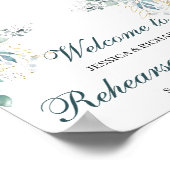 Probedinner Willkommensposter Schild (Ecke)