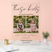 Probedinner-Willkommensschild am Vorabend Acrylschild (Hochzeit)