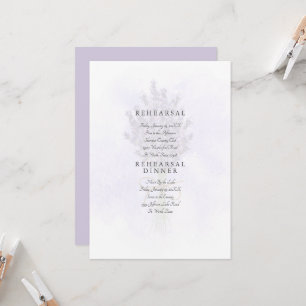 Probelauf mit zartem Lavendel-Spritzer-Blumenmotiv Einladung