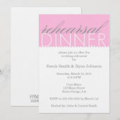 Proben-Abendessen Einladung (Vorne/Hinten)