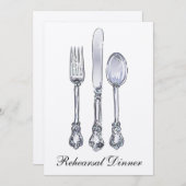 Proben-Abendessen Einladung (Vorne/Hinten)