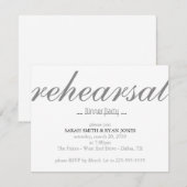 Proben-Abendessen Einladung (Vorne/Hinten)