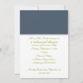 Proben-Abendessen-Einladung Einladung (Vorderseite)