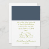 Proben-Abendessen-Einladung Einladung (Vorne/Hinten)