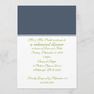 Proben-Abendessen-Einladung Einladung