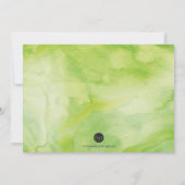 PROBEN-ABENDESSEN Einladung, WatercolorSucculent Einladung (Rückseite)