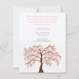 Proben-Abendessen-Kirschblüten-Kirschblüte-Baum Einladung
