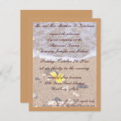 Proben-Abendessen-OzeanSeashells Einladung (Vorne/Hinten)