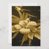 Proben-Abendessen-tropischer Blumendruck Einladung (Rückseite)