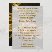 Proben-Abendessen-tropischer Blumendruck Einladung (Vorne/Hinten)