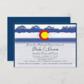 Proben-Abendessenkarten Colorado-Flagge Einladung (Vorne/Hinten)