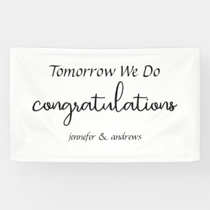 Proben-Dinner-Banner "Morgen machen wir" Banner