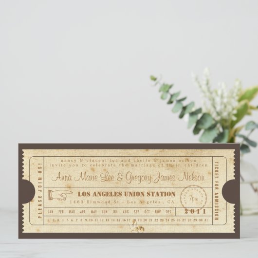 Proben-oder Willkommens-Abendessen - Einladung (Stehend Vorderseite)