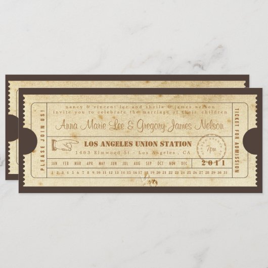 Proben-oder Willkommens-Abendessen - Einladung (Vorne/Hinten)