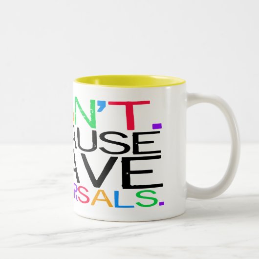 Proben-Tasse Zweifarbige Tasse (Rechts)