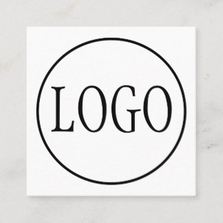 PROBENAHME FÜR DAS benutzerdefinierte LOGO Quadratische Visitenkarte