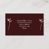 PROBENAHME FÜR DIE GESCHÄFTSKARTE VISITENKARTE (Rückseite)