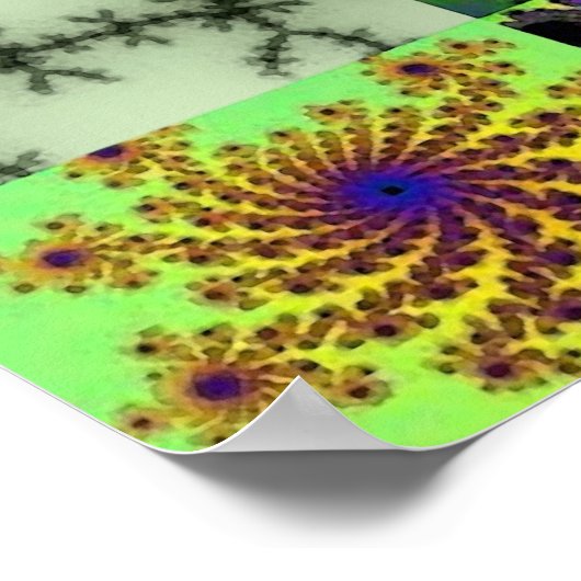 Probenahme in Wasserfarbe Poster (Ecke)