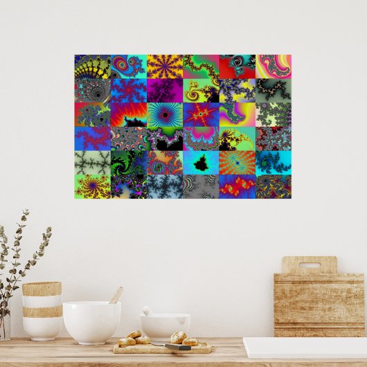 Probenahme in Wasserfarbe Poster (Küche)