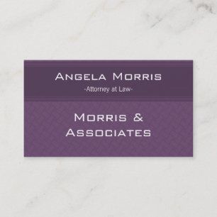 Probeschaffenheiten Visitenkarte, Aubergine Visitenkarte