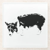 Probezeit Glasuntersetzer (Vorderseite)