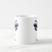 Probier Mich Gesicht, Fabelhafte Augen Lustiges Ge Kaffeetasse (Mittel)