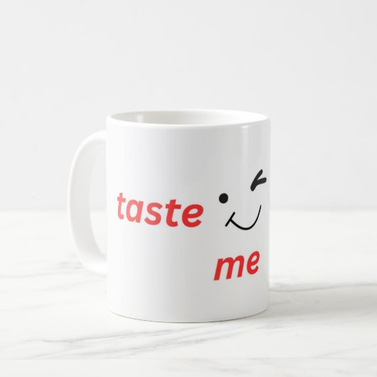 probier mich kaffeetasse (Vorderseite Links)