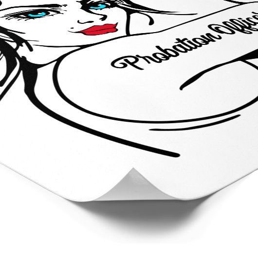 Probierbeauftragte Rosie The Riveter Button Up Poster (Ecke)