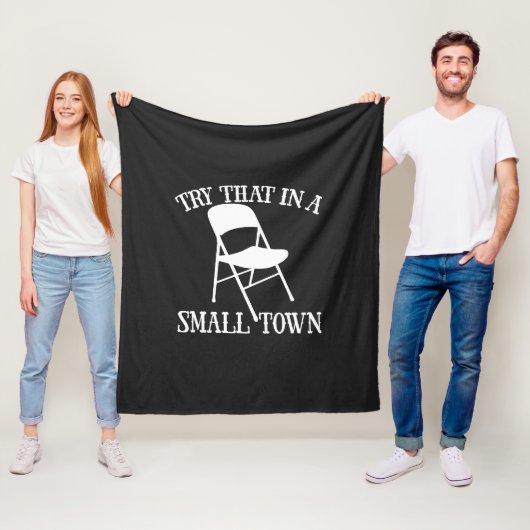 Probieren Sie das in einem kleinen Klappstuhl aus Fleecedecke (Beispiel)