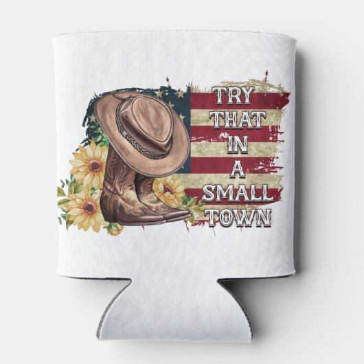 Probieren Sie das in einer kleinen Stadt Foam Can Dosenkühler (Rückseite)