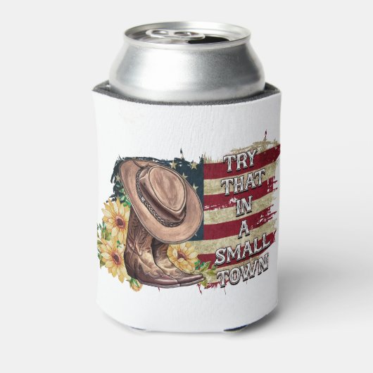 Probieren Sie das in einer kleinen Stadt Foam Can Dosenkühler (Kanne Rückseite)