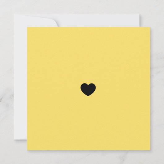 Probieren Sie das mal wieder schwarz Toskana Gelb Einladung (Rückseite)