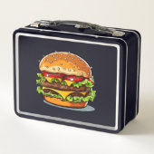 Probieren Sie den Regenbogen: Burger Lunch Box bre (Rückseite)