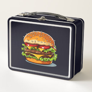 Probieren Sie den Regenbogen: Burger Lunch Box bre