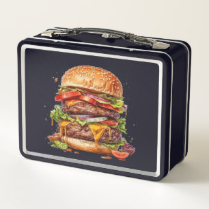 Probieren Sie den Regenbogen: Burger Lunch Box bre