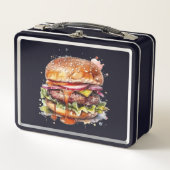 Probieren Sie den Regenbogen: Burger Lunch Box bre (Vorderseite)