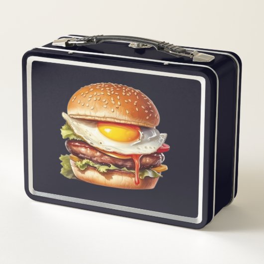 Probieren Sie den Regenbogen: Burger Lunch Box bre (Rückseite)