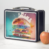 Probieren Sie den Regenbogen: Burger Lunch Box bre (Beispiel)