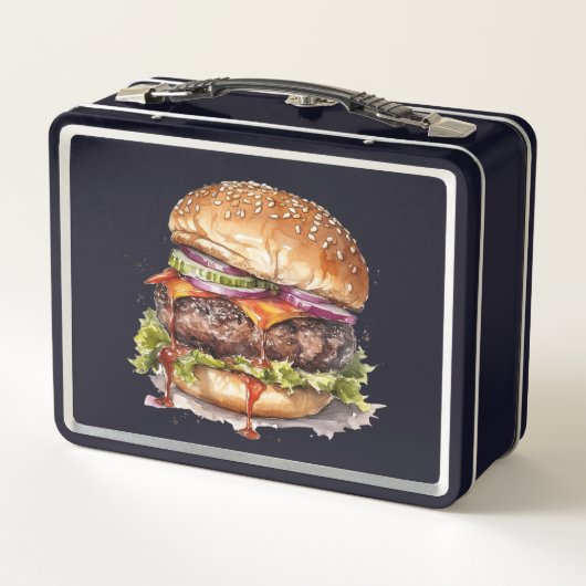 Probieren Sie den Regenbogen: Burger Lunch Box bre (Rückseite)
