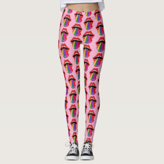 Probieren Sie den Regenbogen Leggings