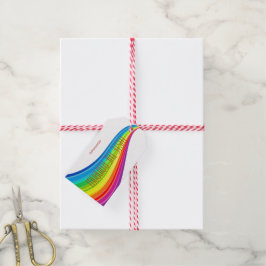 Probieren Sie die Rainbow Hashtag Geschenketikette Geschenkanhänger