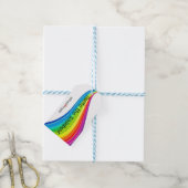 Probieren Sie die Rainbow "V" Hashtag Geschenktast Geschenkanhänger (Mit Garn)