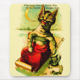 Probieren Sie die Rutschbahn von Catville aus Mousepad