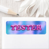 Probieren Sie Fuchsia Pink Blue 3D Tester Sample C (Insitu)