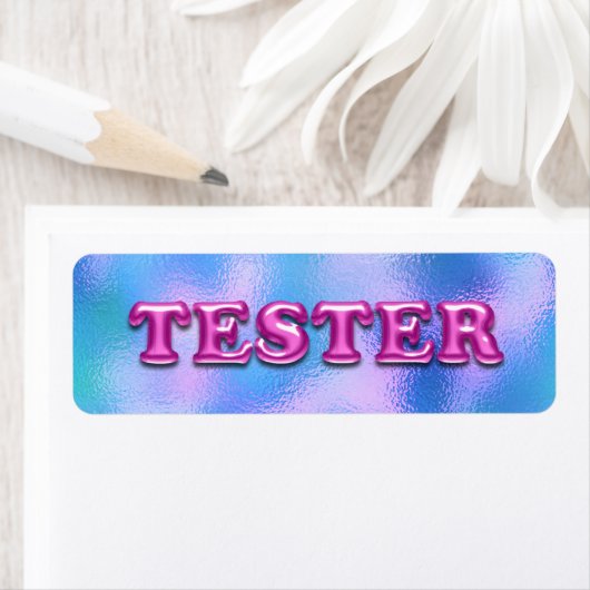 Probieren Sie Fuchsia Pink Blue 3D Tester Sample C (Insitu)