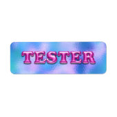 Probieren Sie Fuchsia Pink Blue 3D Tester Sample C (Vorne)