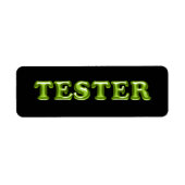 Probieren Sie Me Green Black 3D Tester Beispielcon (Vorne)