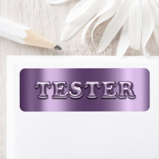 Probieren Sie Me Violet Lila 3D-Tester-Beispielcon (Insitu)