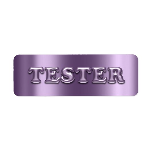 Probieren Sie Me Violet Lila 3D-Tester-Beispielcon (Vorne)