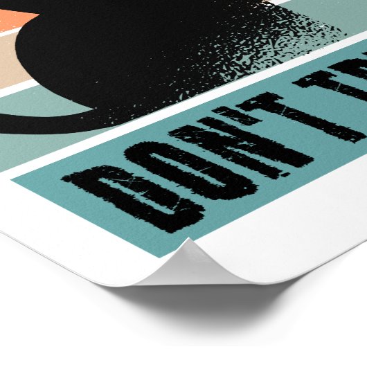 Probieren Sie mich nicht, Moody Cat mit Messer-Ein Poster (Ecke)